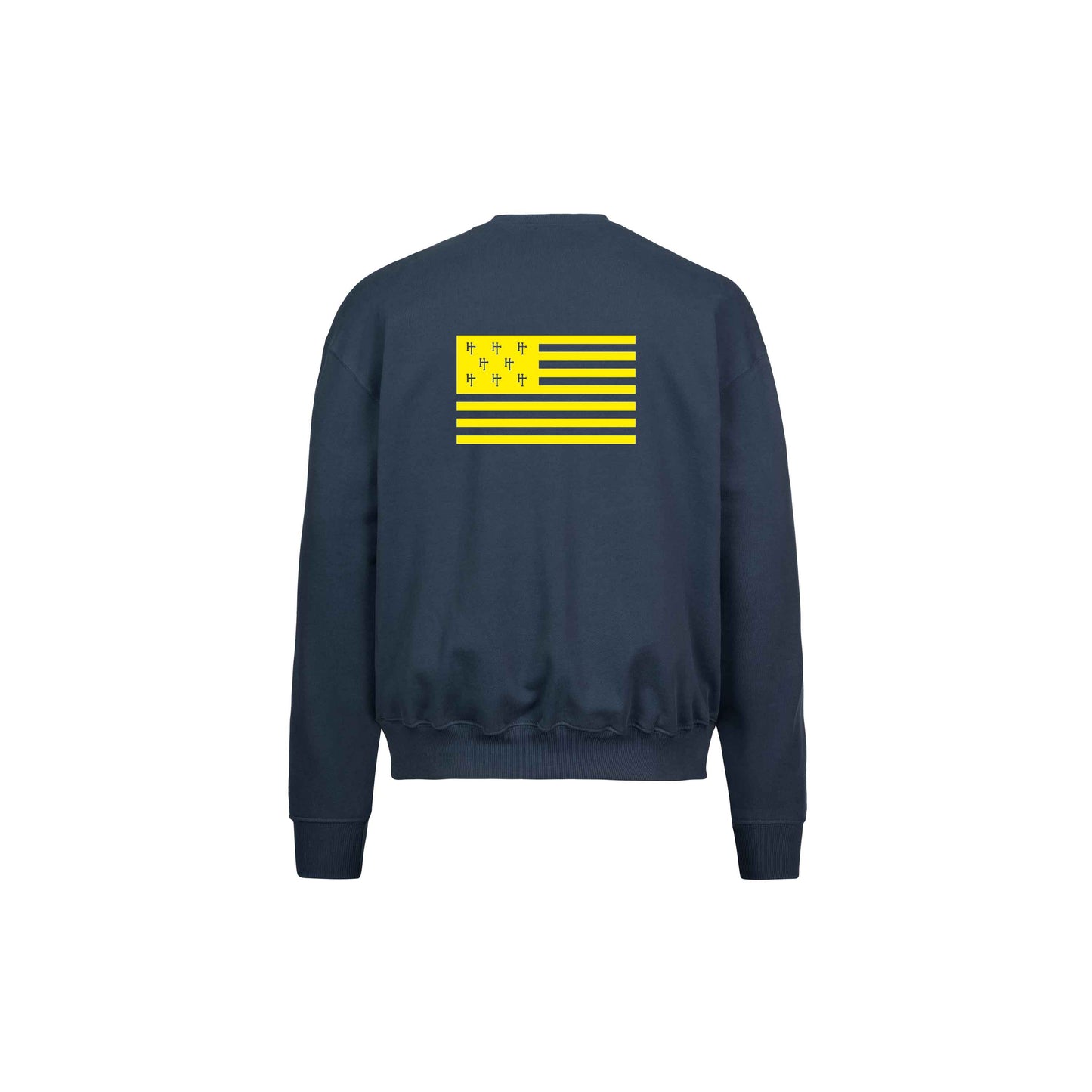 flag sweater navy